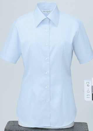 ◇鮮やかブルーが涼しげ♪シンプル半袖シャツ