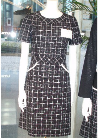 ◇ユキトリヰコレクションのチェックワンピの会社用制服