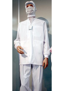 ◇異物混入防止仕様の白衣作業服