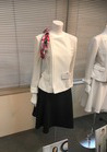 チェック柄を織で表現する上品なジャケットスカート☆ 事務服 受付制服