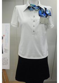 ◇爽やかなポロシャツ風カットソーの会社制服