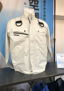 空調風神服　負荷で分離するファスナーで安全確保できるフルハーネス対応製品☆ 空調服 EFウェア